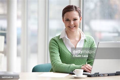 secretary green sweater
